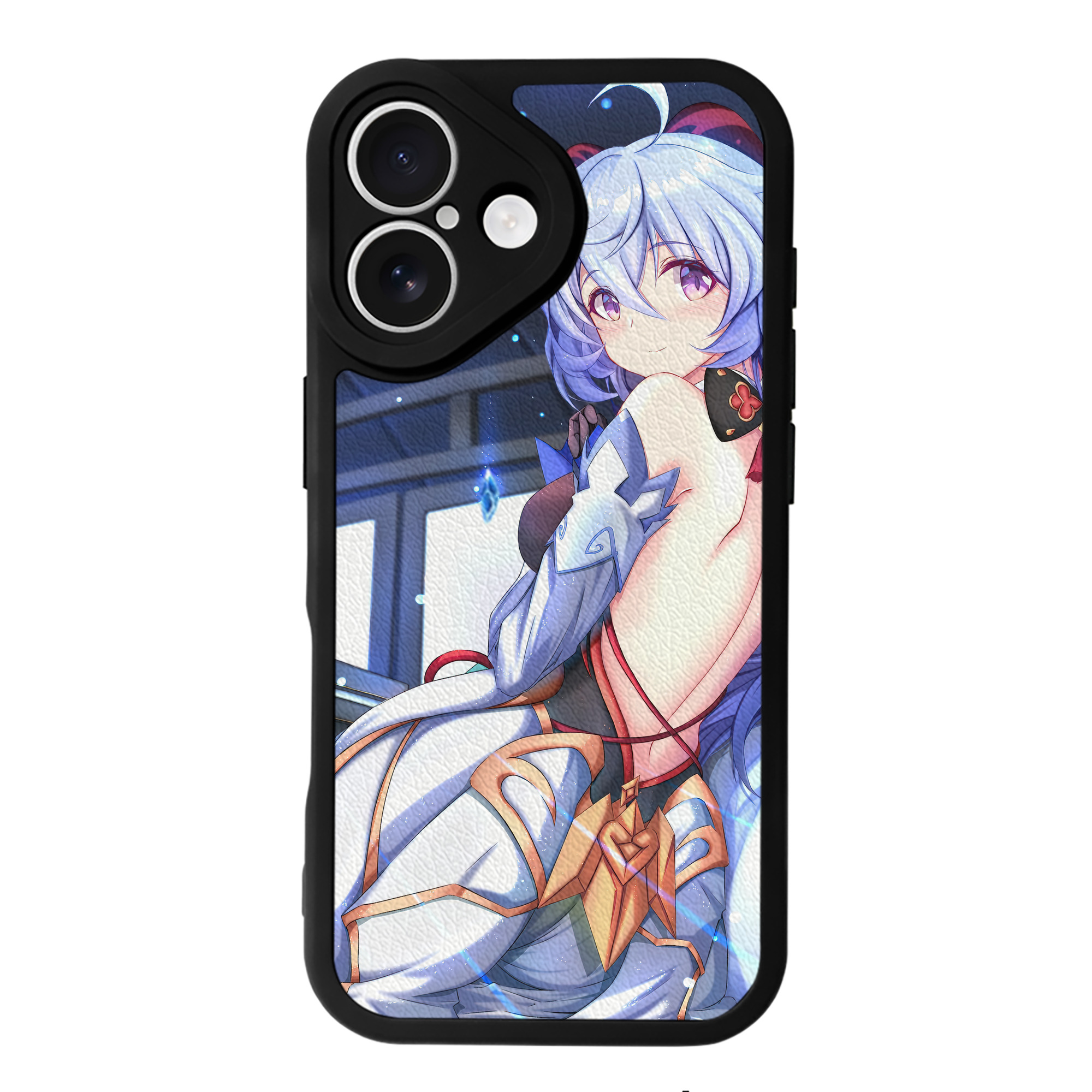 げんし神 genshin 【iPhone 16シリーズ対応】シリコンスマホケース（レザー調） 材質：シリコン